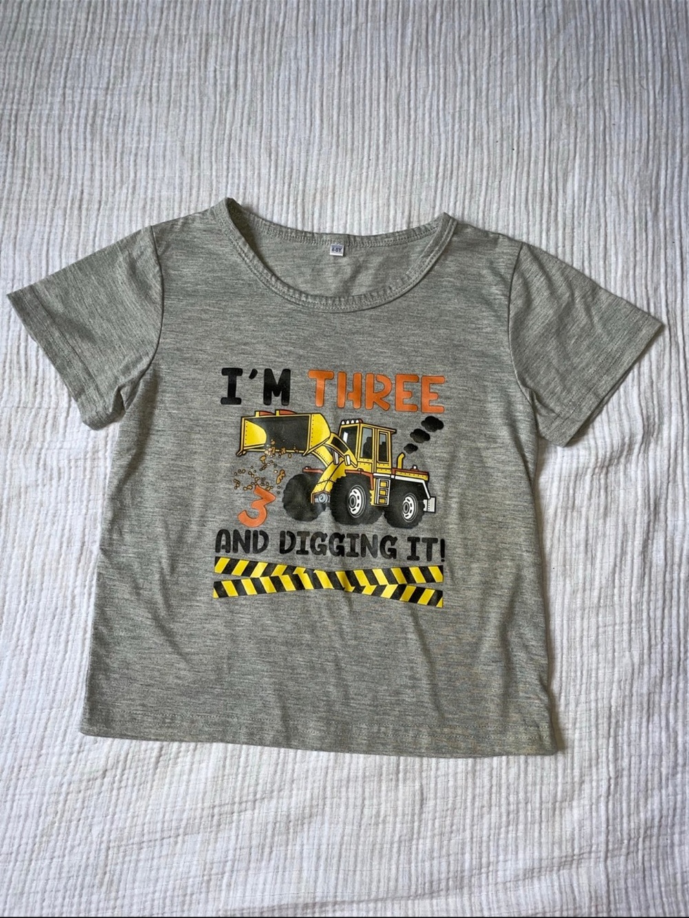 “I’m Three 3 and Digging It” Toddler Boy Shirt